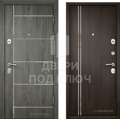 Входная утепленная дверь на дачу ДПК-10108