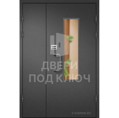Входная дверь в подъезд с окном ДПК-13755