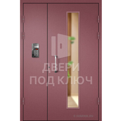 Металлическая подъездная дверь с окрасом ДПК-13703